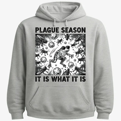 Plague Season: It Is What It Is-Hoodie-Gray Heather