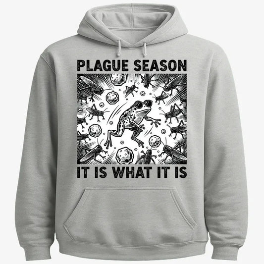 Plague Season: It Is What It Is-Hoodie-Gray Heather