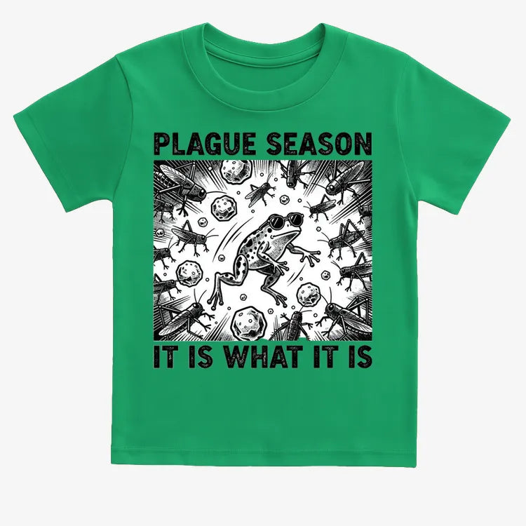 Plague Season: It Is What It Is-Kids T-Shirt-Green