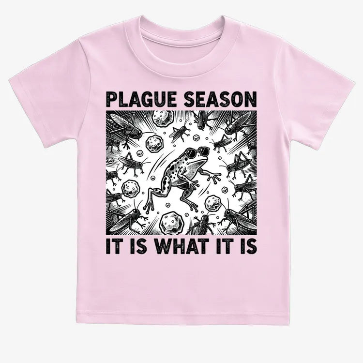 Plague Season: It Is What It Is-Kids T-Shirt-Pink