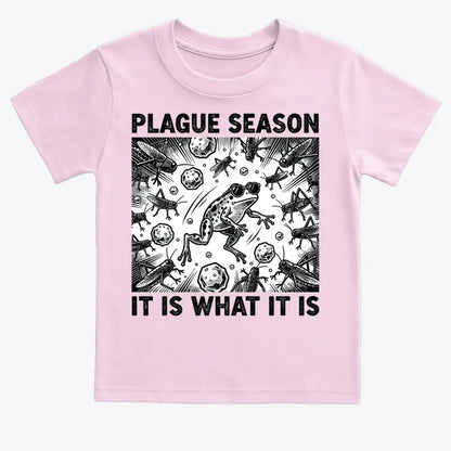 Plague Season: It Is What It Is-Kids T-Shirt-Pink