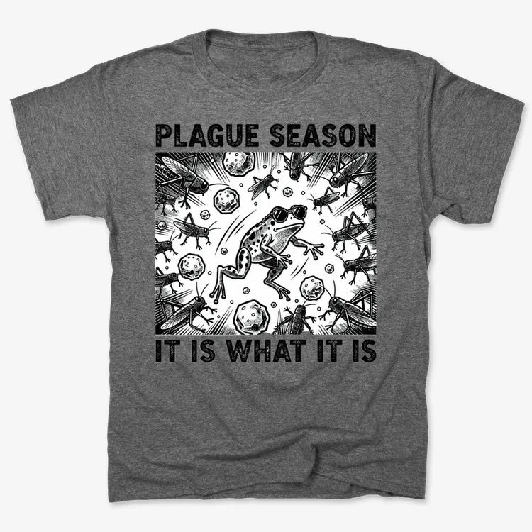 Plague Season: It Is What It Is-Men's T-Shirt-Charcoal Heather