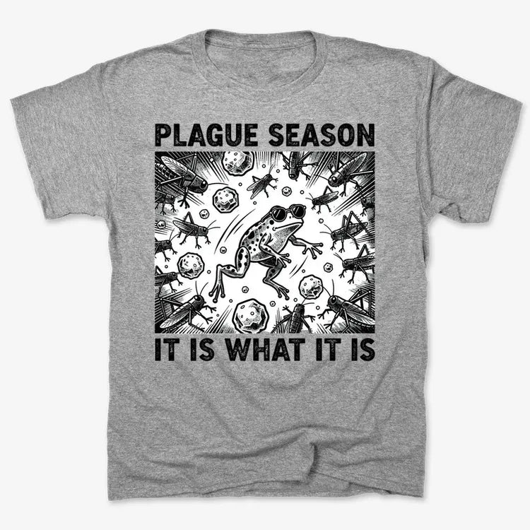 Plague Season: It Is What It Is-Men's T-Shirt-Gray Heather