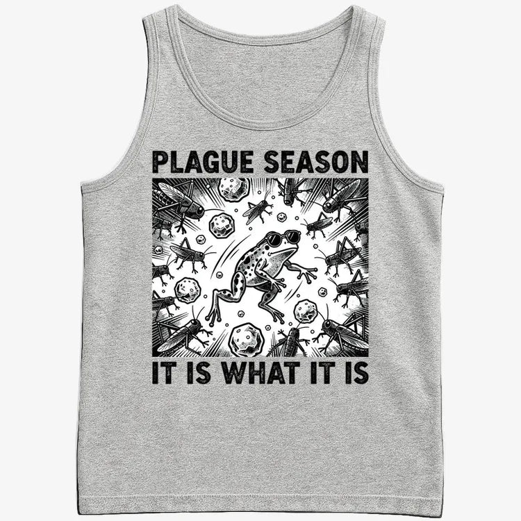 Plague Season: It Is What It Is-Men's Tank Top-Gray Heather