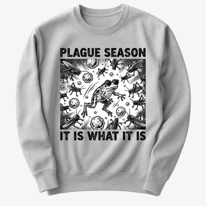 Plague Season: It Is What It Is-Sweater-Gray Heather