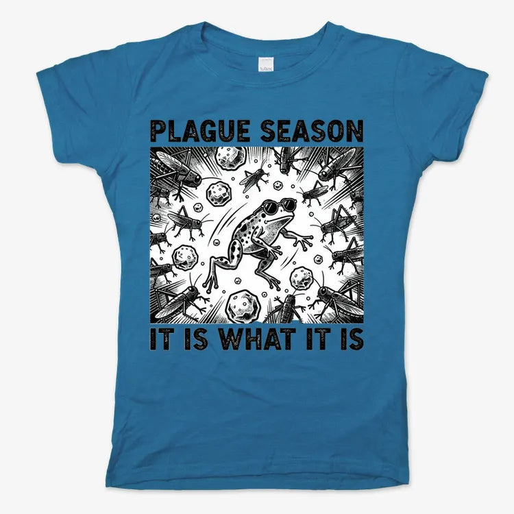 Plague Season: It Is What It Is-Women's T-Shirt-Sky Blue