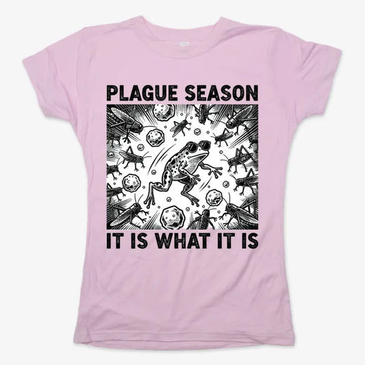 Plague Season: It Is What It Is-Women's T-Shirt-Soft Pink