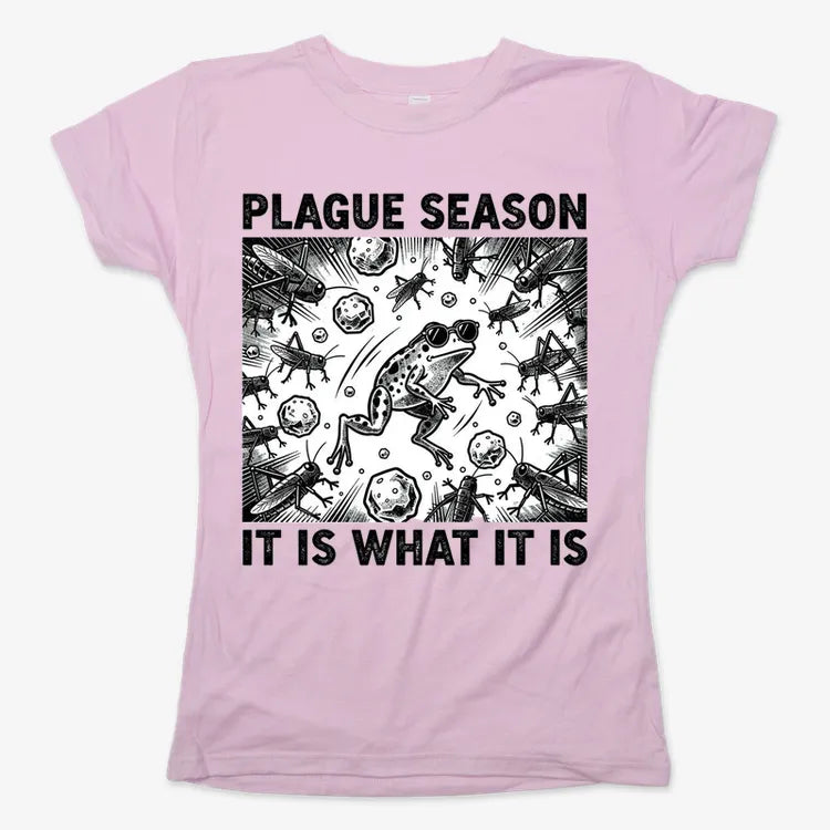 Plague Season: It Is What It Is-Women's T-Shirt-Soft Pink