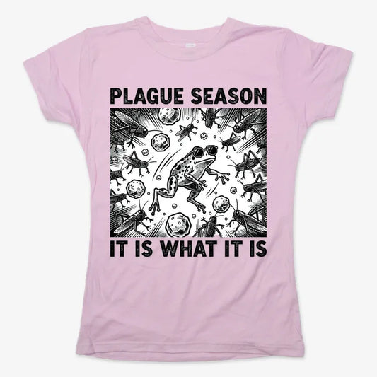 Plague Season: It Is What It Is-Women's T-Shirt-Soft Pink