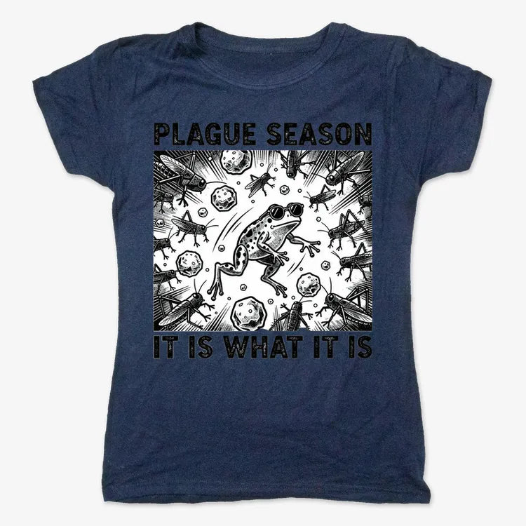 Plague Season: It Is What It Is-Women's T-Shirt-True Navy