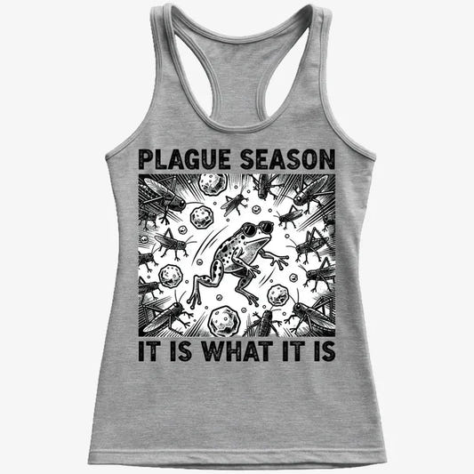 Plague Season: It Is What It Is-Women's Tank Top-Gray Granite