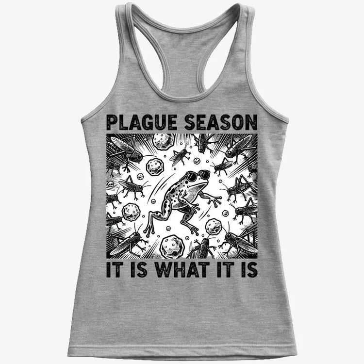 Plague Season: It Is What It Is-Women's Tank Top-Gray Granite