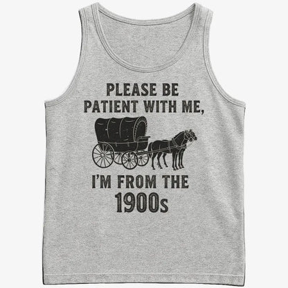 Please Be Patient, I'm From the 1900s-Men's Tank Top-Gray Heather