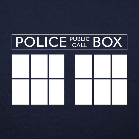 Police Box For Who Blue Public Call Box Design graphic tee design