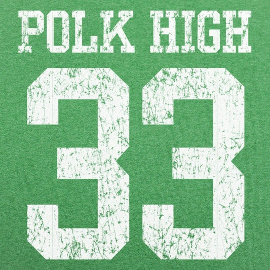 Polk High Panthers Number 33 Football Jersey Design graphic tee design