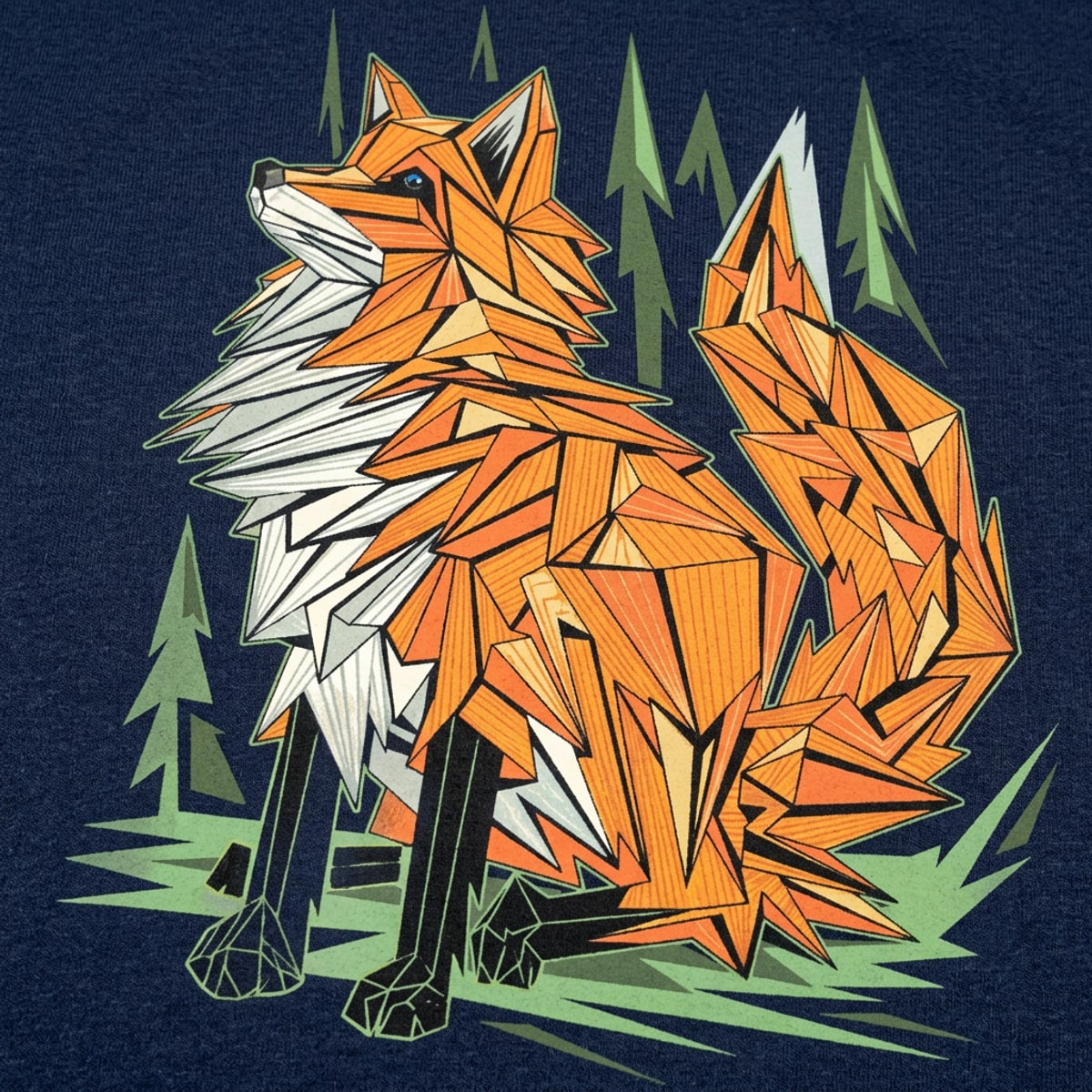 Polygon Fox Full Color detail