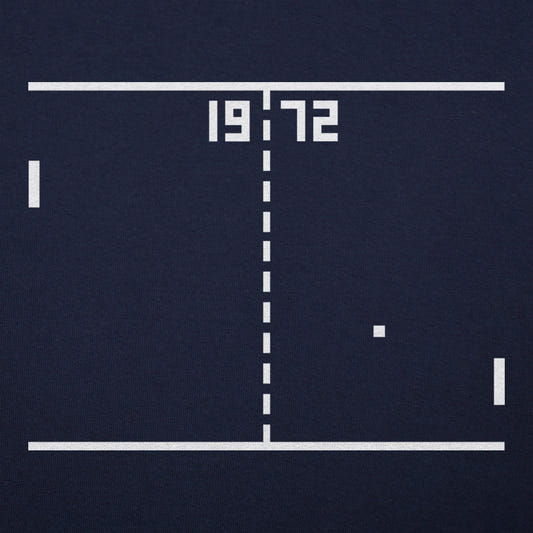 Pong 1972 Retro Arcade Video Game Screen graphic tee design