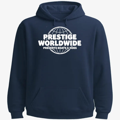 Prestige Worldwide Presents-Hoodie-Navy Blue
