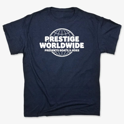 Prestige Worldwide Presents-Men's T-Shirt-Navy Blue