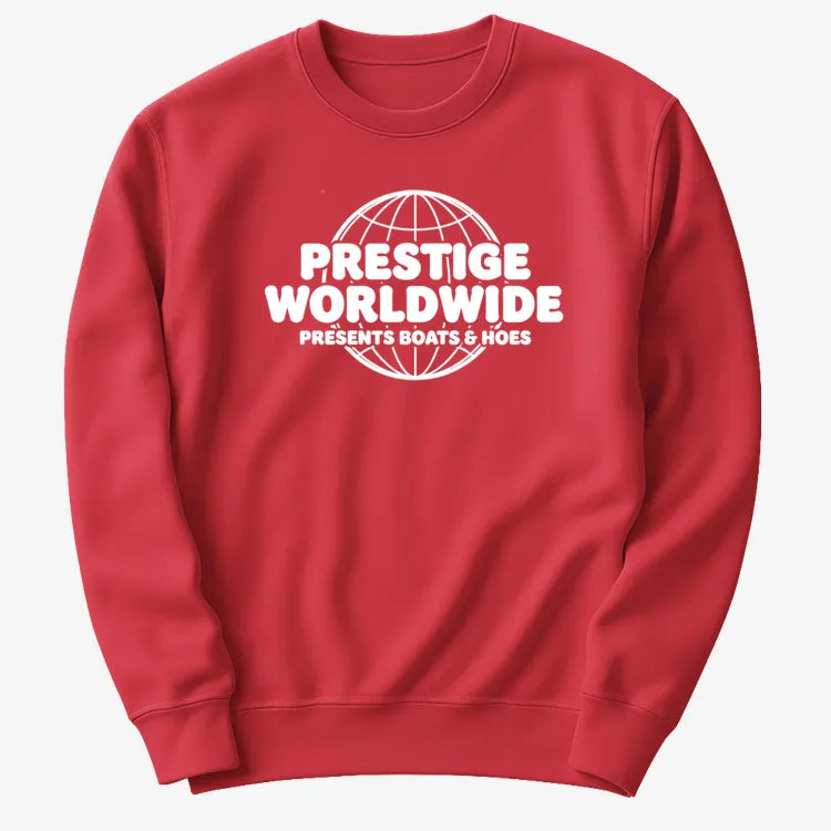 Prestige Worldwide Presents-Sweater-Red