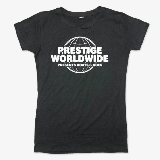 Prestige Worldwide Presents-Women's T-Shirt-Midnight