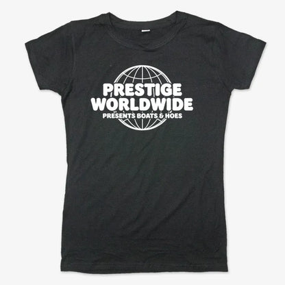 Prestige Worldwide Presents-Women's T-Shirt-Midnight