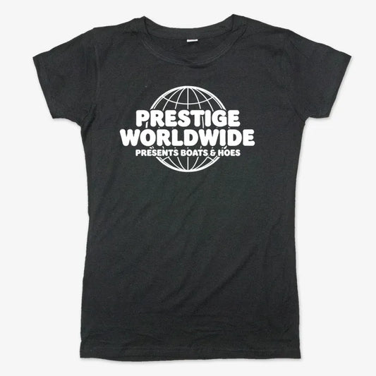 Prestige Worldwide Presents-Women's T-Shirt-Midnight