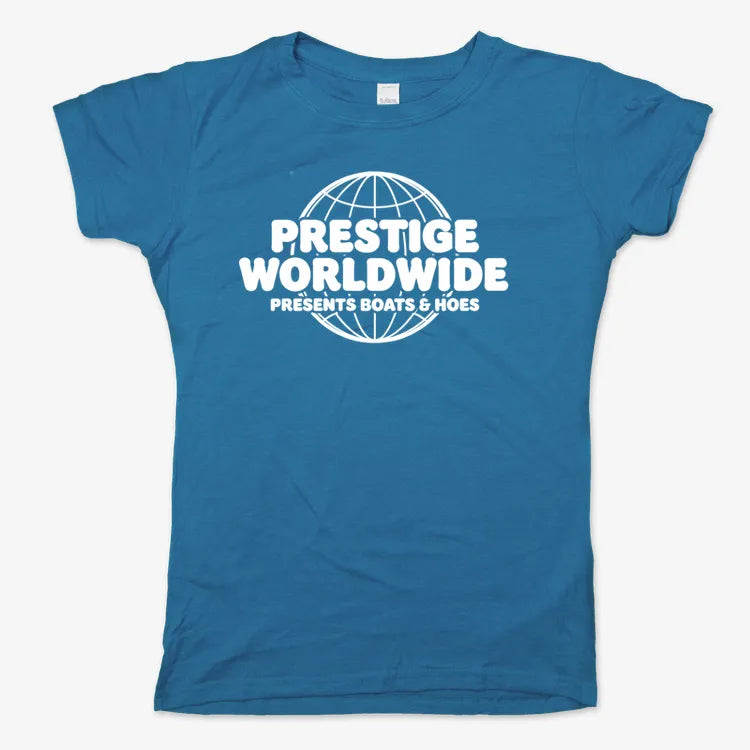 Prestige Worldwide Presents-Women's T-Shirt-Sky Blue