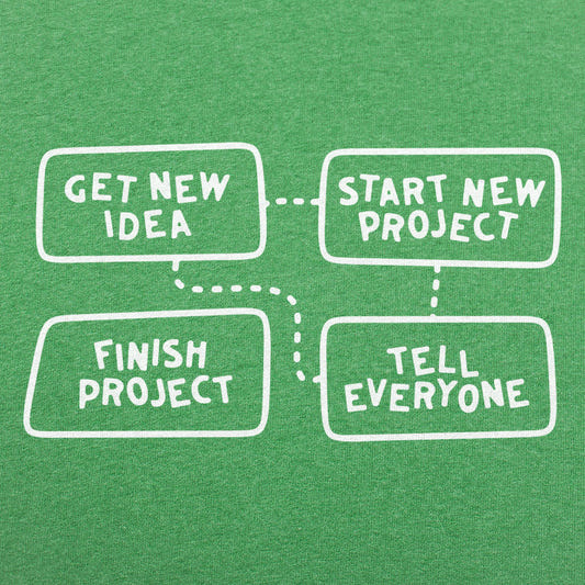 Project Flow Chart graphic tee design