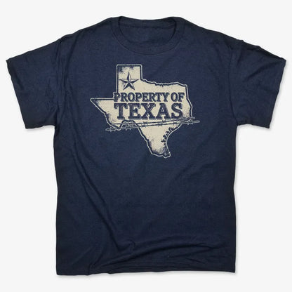 Property of Texas-Men's T-Shirt-Navy Blue