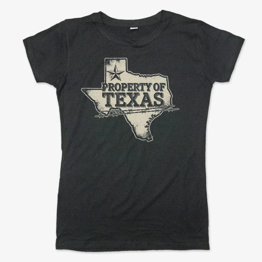 Property of Texas-Women's T-Shirt-Midnight