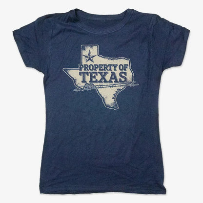 Property of Texas-Women's T-Shirt-True Navy