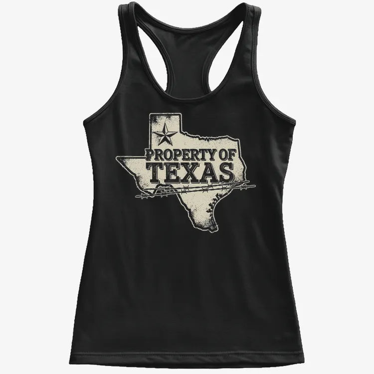 Property of Texas-Women's Tank Top-Midnight