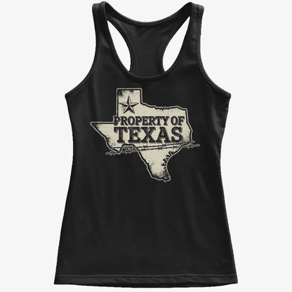 Property of Texas-Women's Tank Top-Midnight