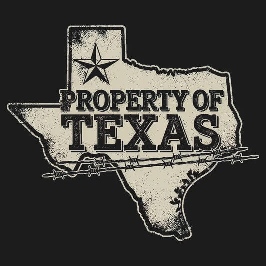 Property of Texas graphic tee design