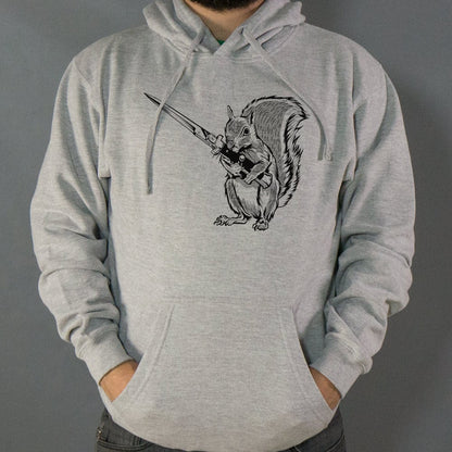 Protect Your Nuts Squirrel with Knife