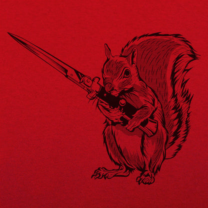 Protect Your Nuts Squirrel with Knife