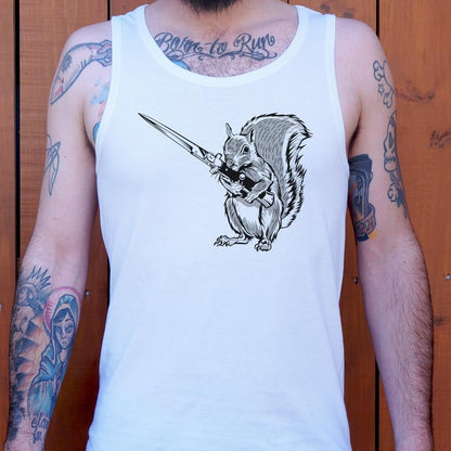 Protect Your Nuts Squirrel with Knife