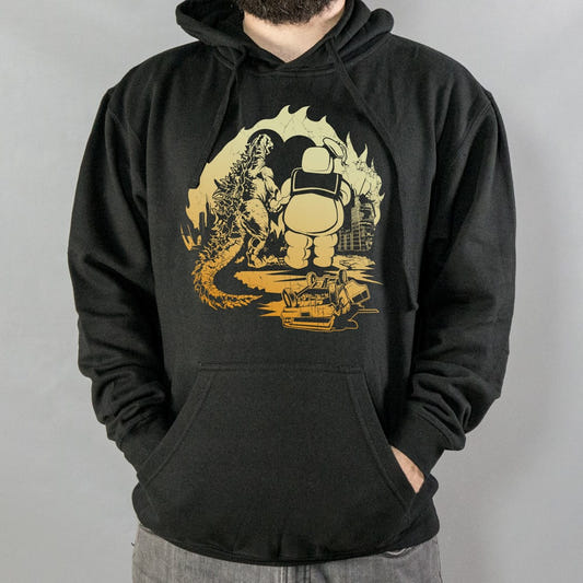 A Puft Zilla Moment graphic Hoodie in Black