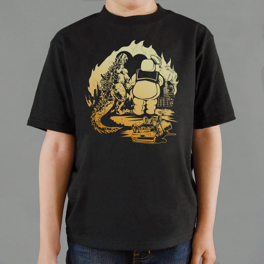 A Puft Zilla Moment graphic Kids T-Shirt in Black
