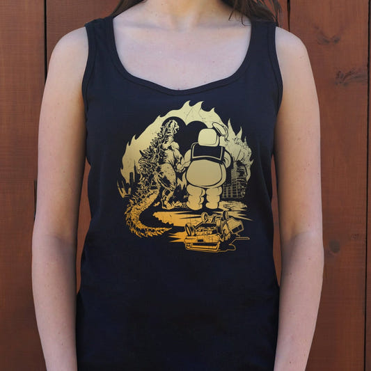 A Puft Zilla Moment graphic Women's Tank Top in Midnight