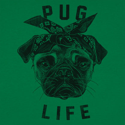 Pug Life Gangster Pug Dog with Bandana