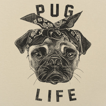 Pug Life Gangster Pug Dog with Bandana