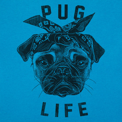 Pug Life Gangster Pug Dog with Bandana