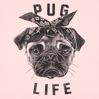 Pug Life Gangster Pug Dog with Bandana
