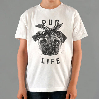 Pug Life Gangster Pug Dog with Bandana