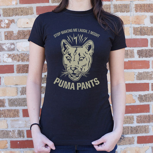 I Might Puma Pants, Stop Making Me Laugh graphic Women's T-Shirt in Midnight