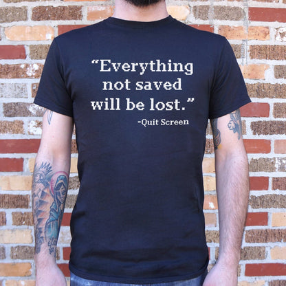 Quit Screen Everything Not Saved Will Be Lost