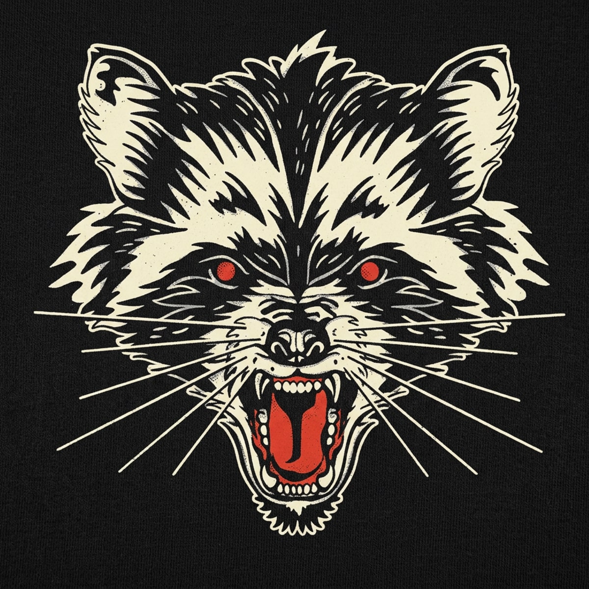 Raccoon Rage detail