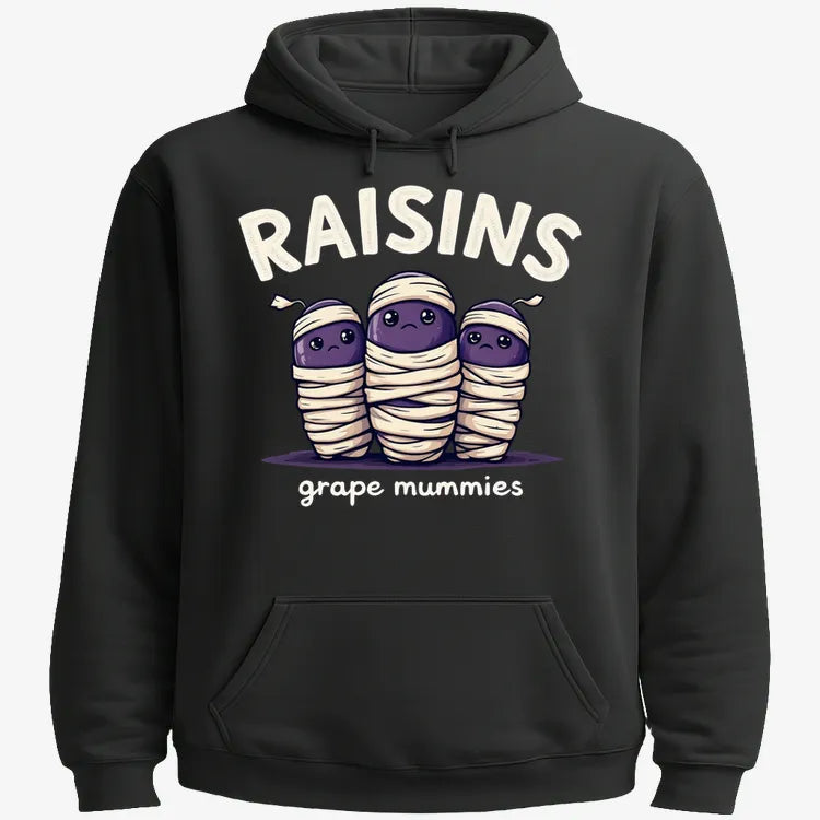 Raisins Grape Mummies-Hoodie-Black